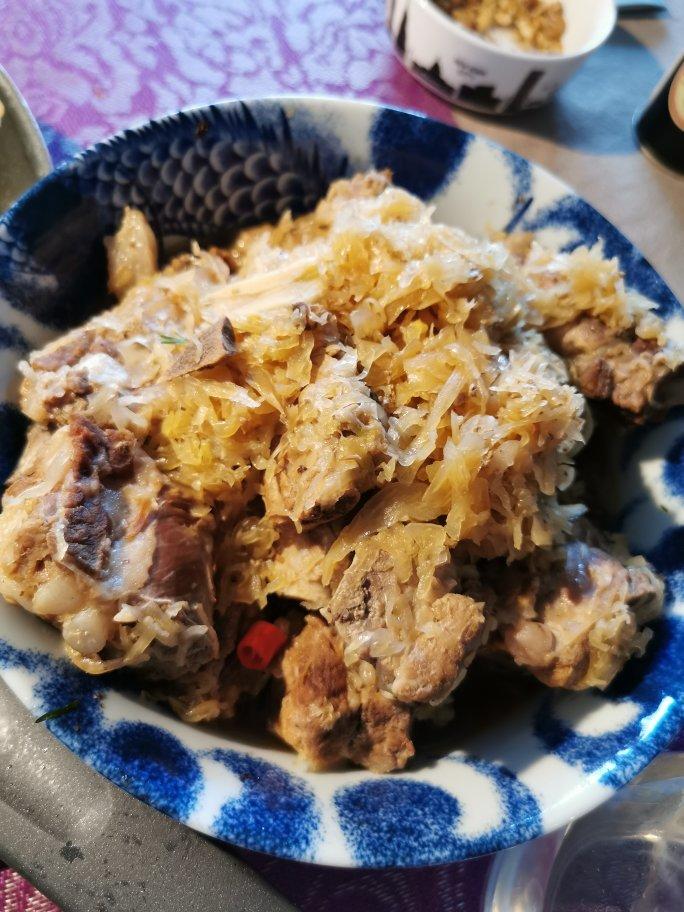 和东北人学炖酸菜排骨