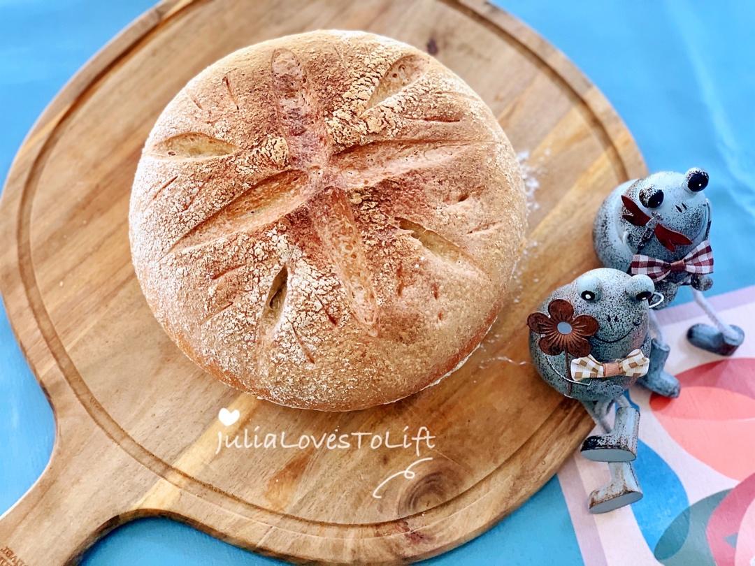 【保罗教你做面包】天然酵母面包（经典酸面包）