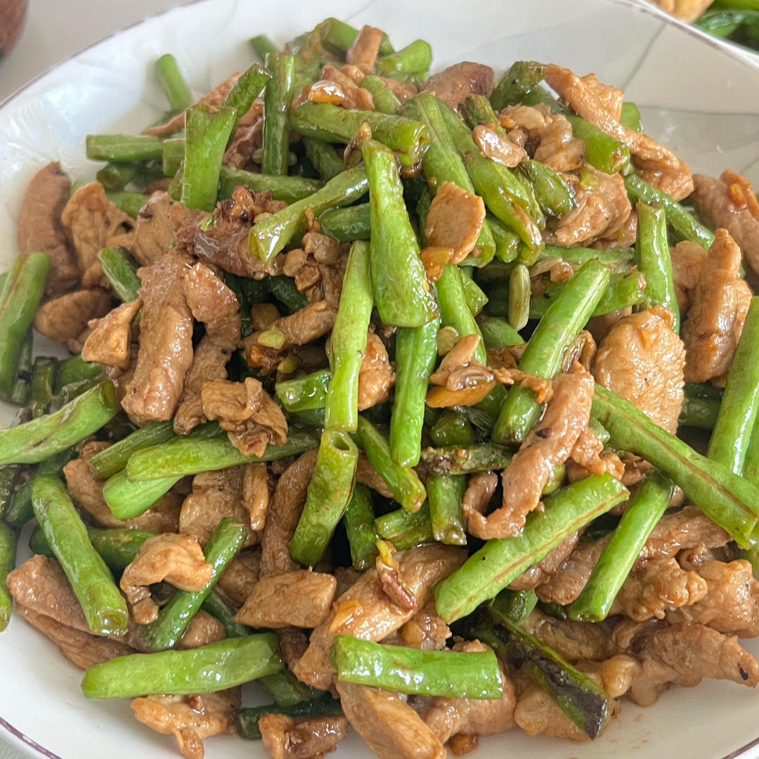 豆角炒肉
