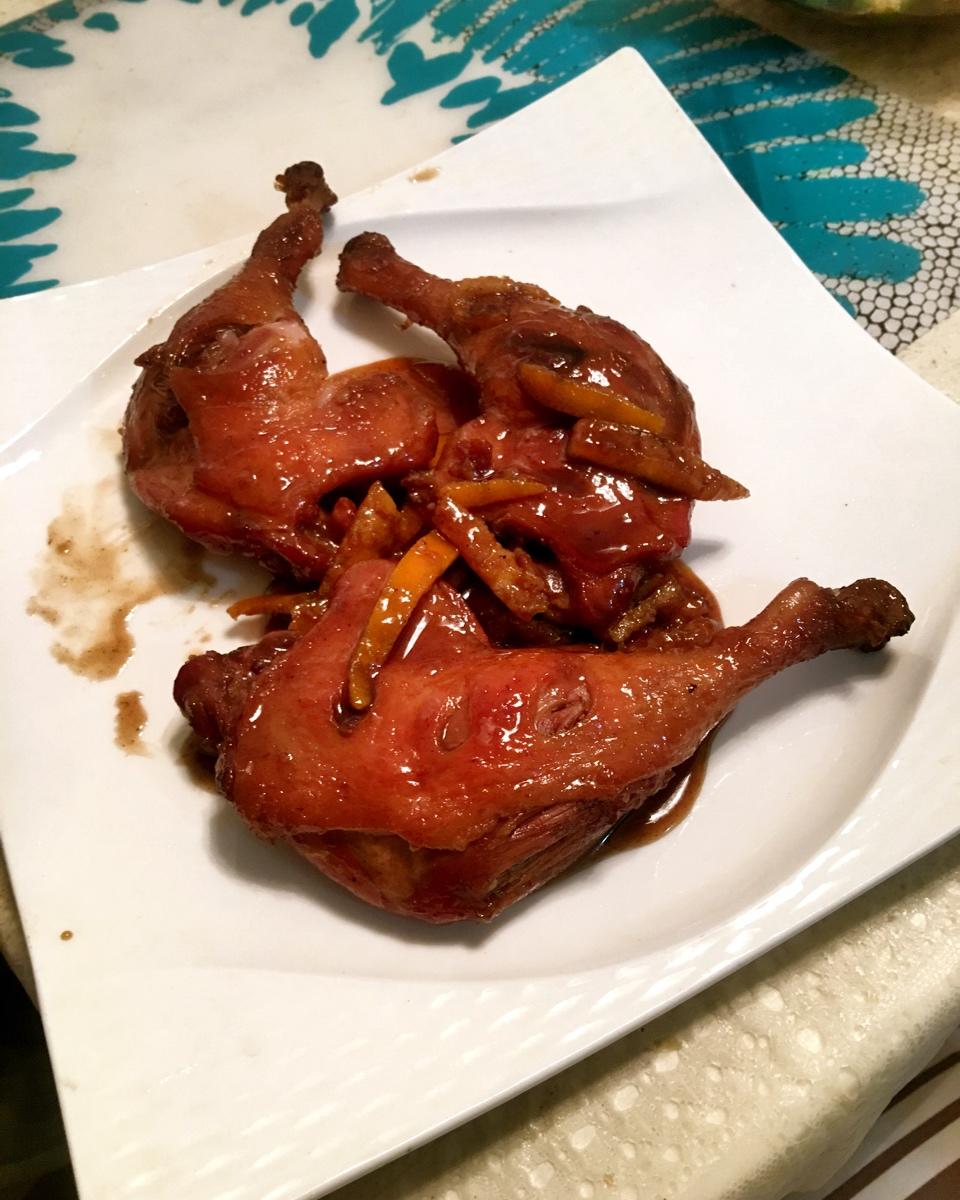 可乐橙香鸭腿