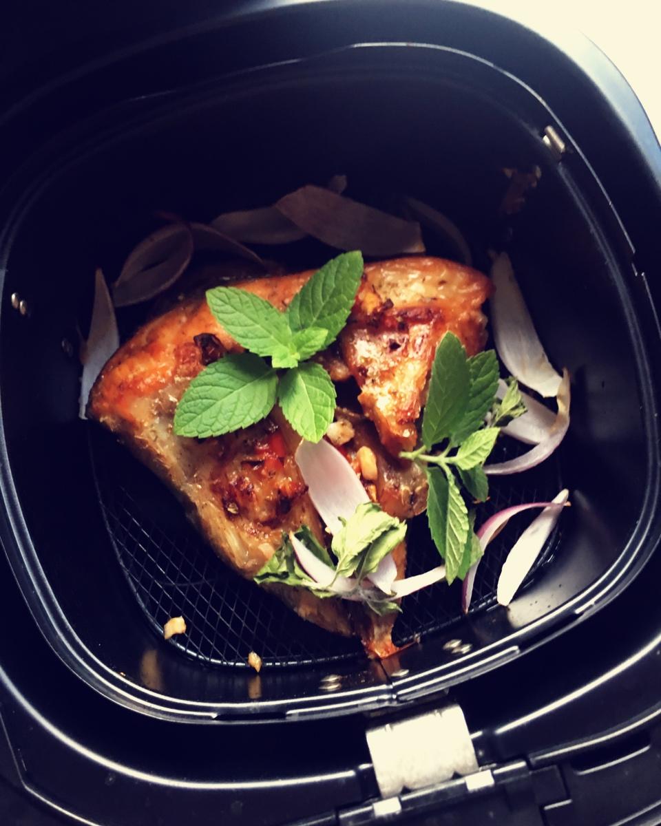 日式盐烤三文鱼头【北鼎烤箱食谱】