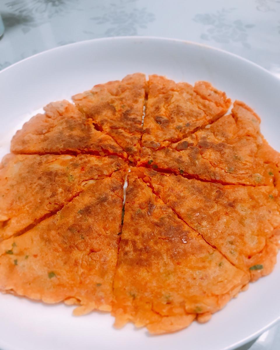 哼是七七啊做的韩式泡菜饼