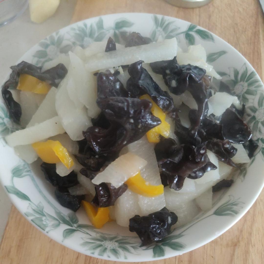 厨师长教你：“山药炒木耳”的家常做法，清爽解腻，营养美味