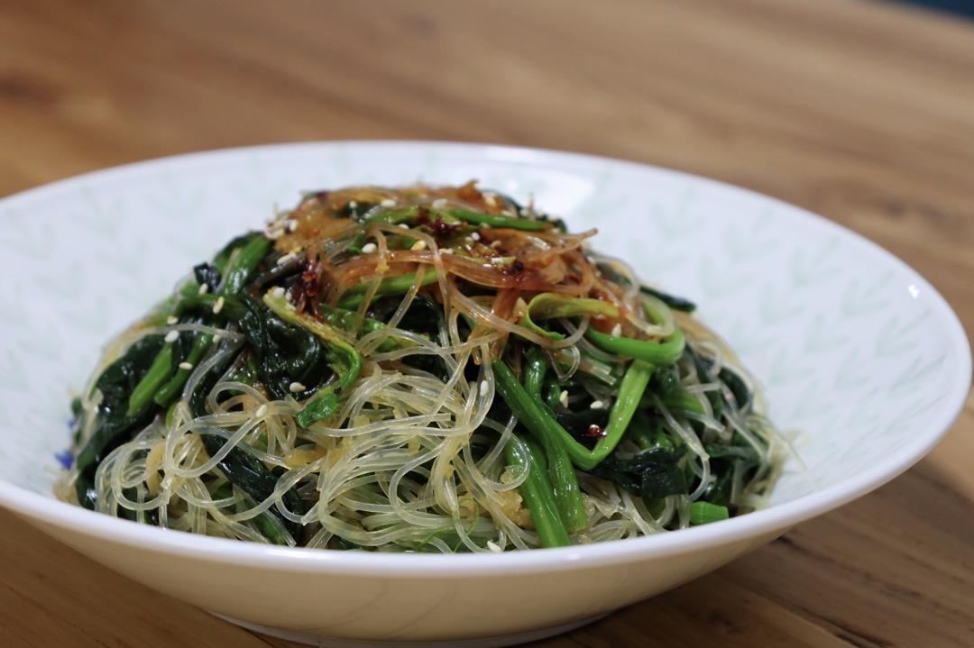菠菜拌粉丝