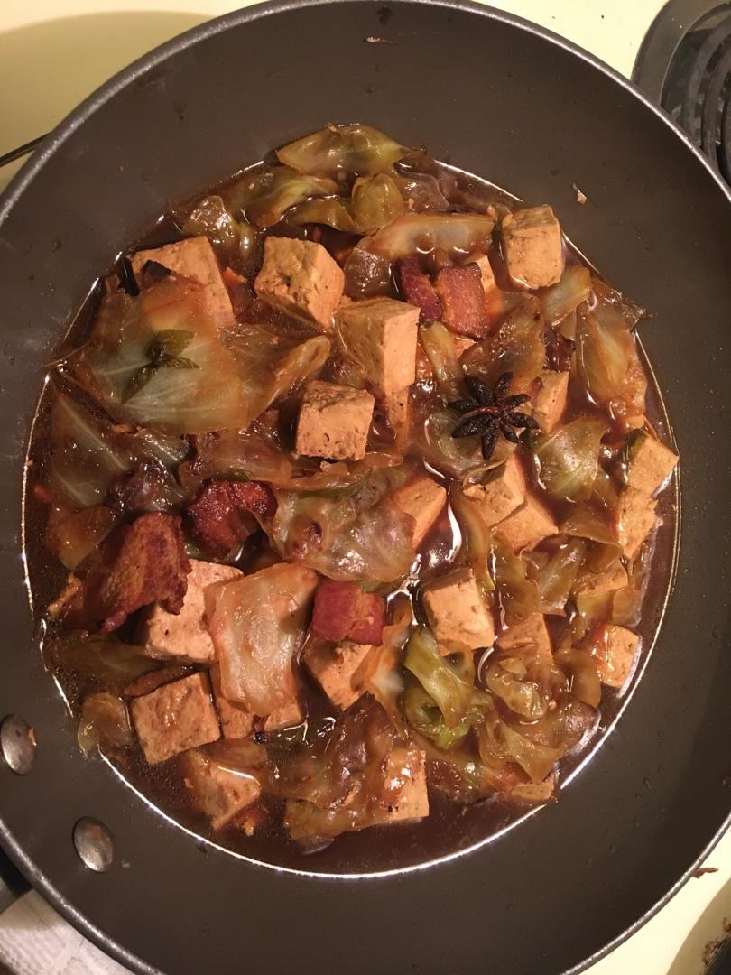 冬季最爱的家常菜！大白菜炖大豆腐或干豆腐