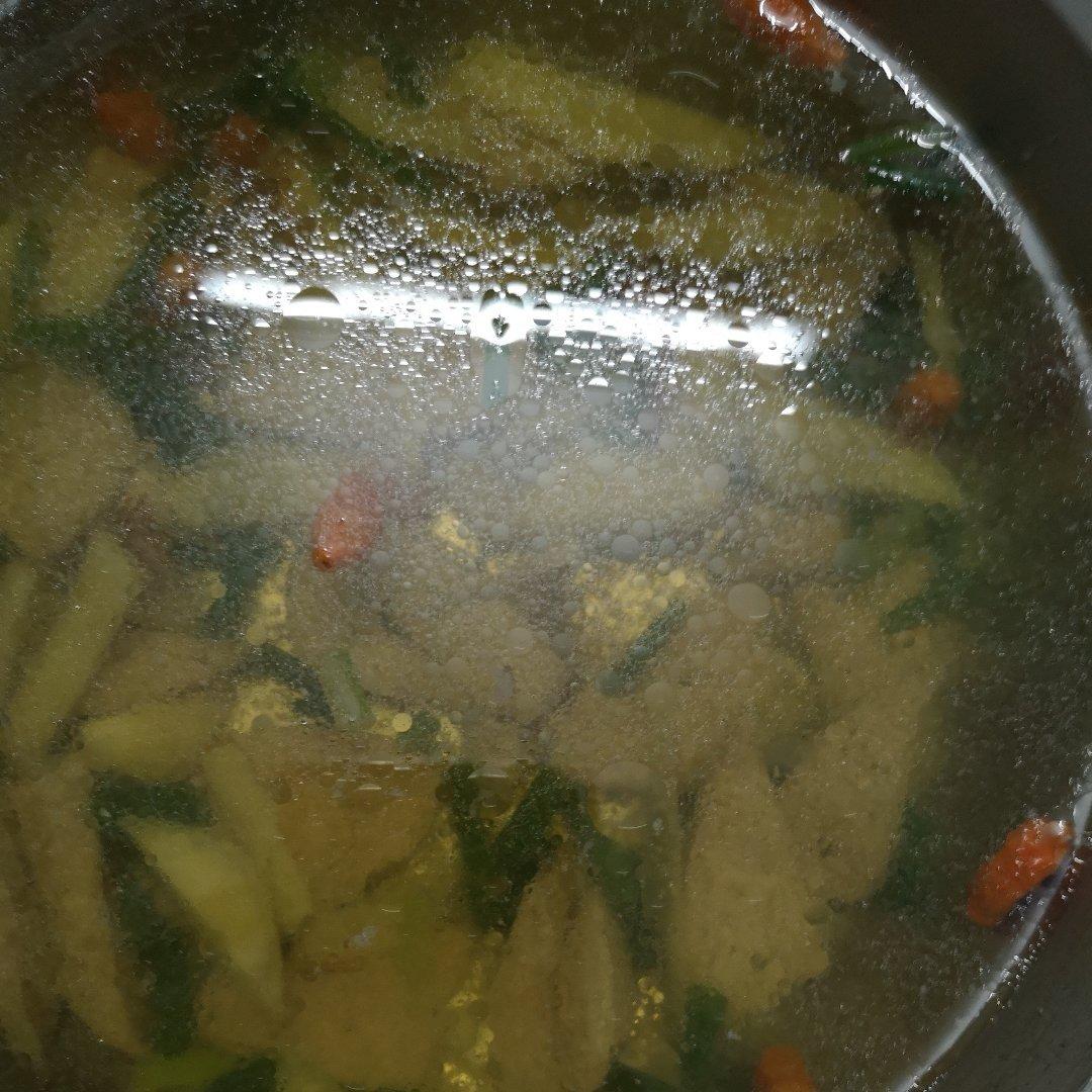 葱花猪肝汤