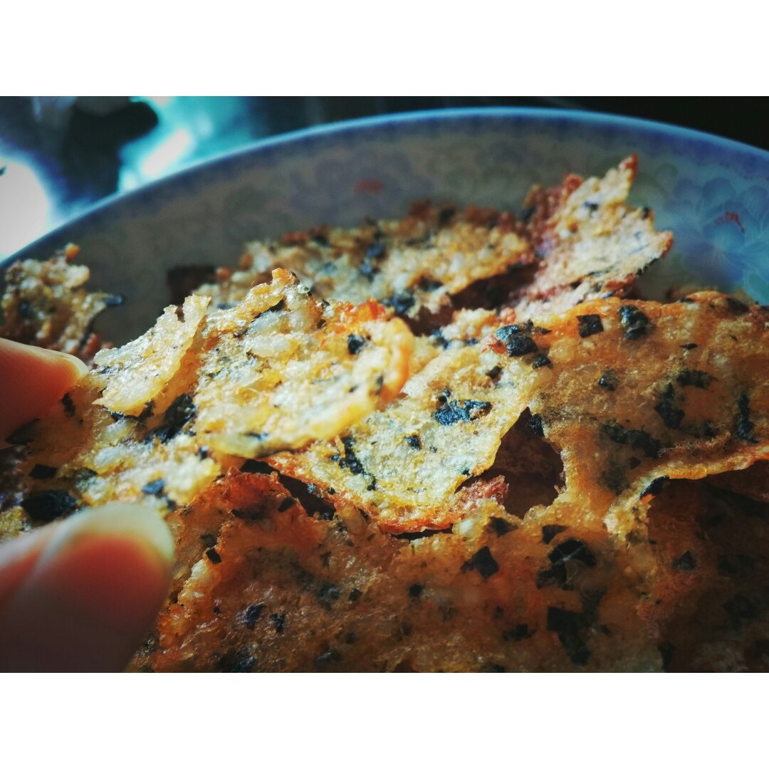 剩饭好去处--肉松海苔饭焦干（锅巴）