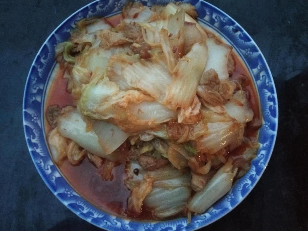 白菜炒肉的做法