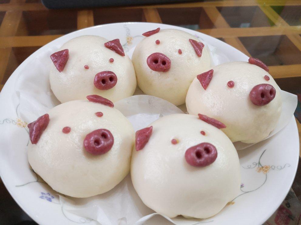 小猪豆沙包