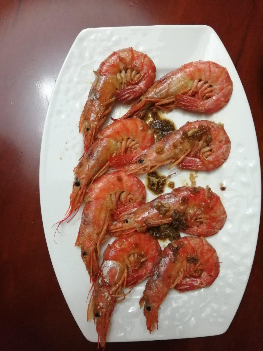 蒜香煎阿根廷红虾
