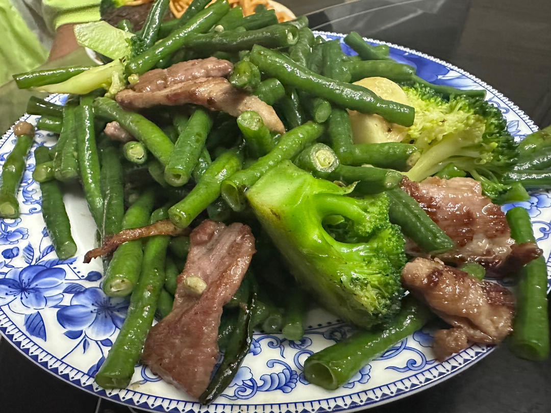 豆角炒肉丝