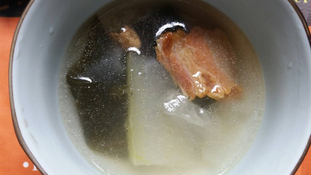 冬瓜海带咸肉汤
