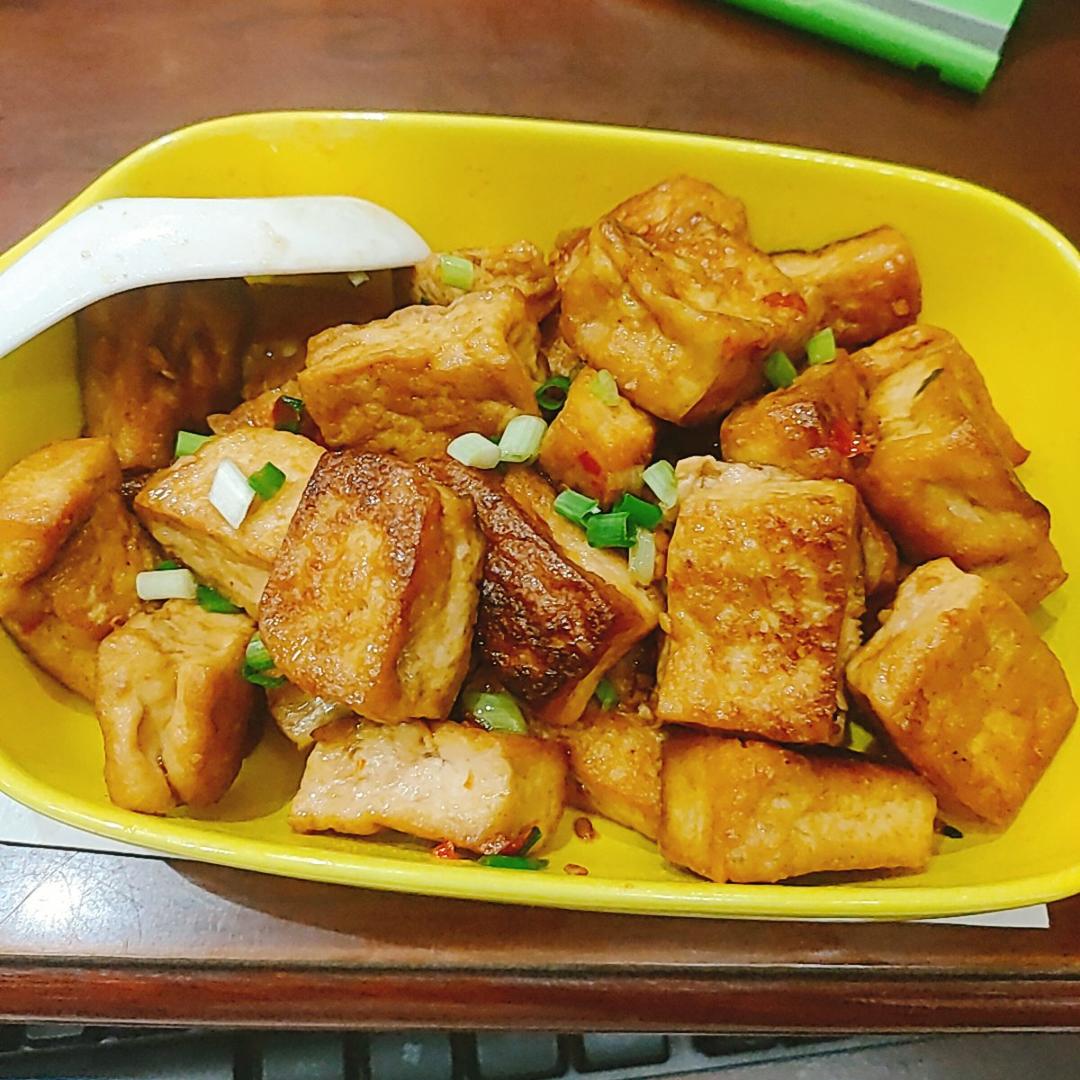酒叽子做的78香煎豆腐78