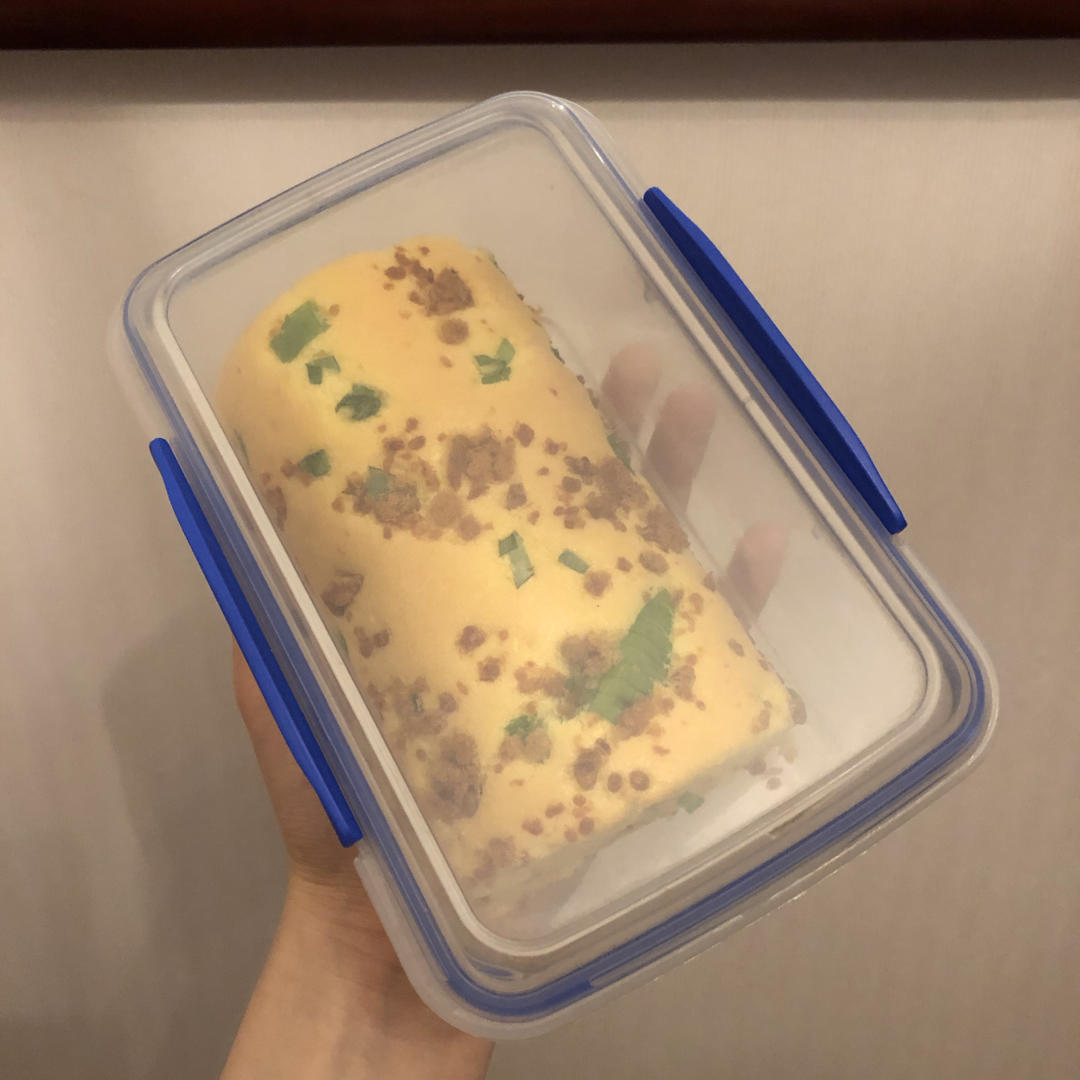 香葱肉松蛋糕卷这样做‼️满屋飘香（小视频食谱）