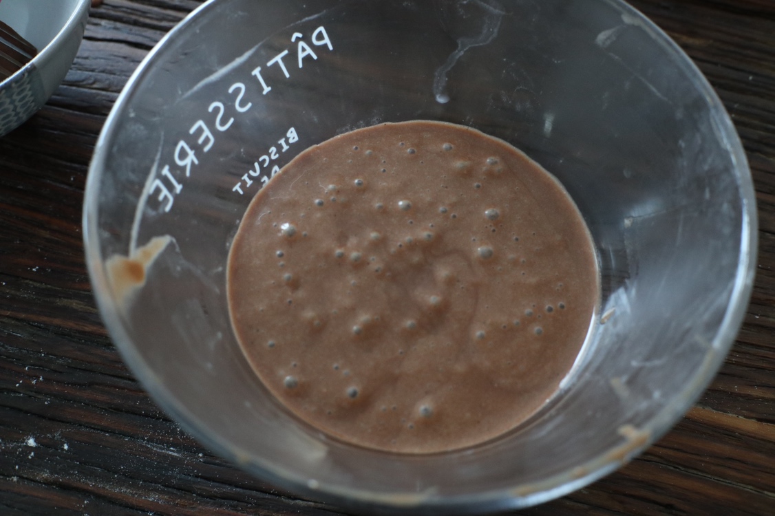 蛋白粉松饼 减脂版"巧克力蛋糕"的做法 步骤6