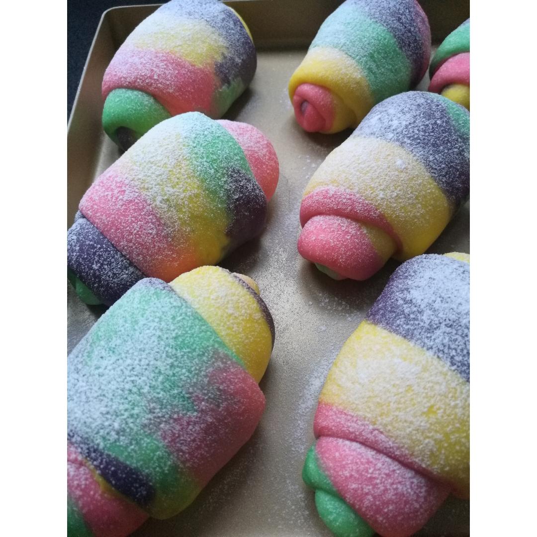 🌈彩虹黄油面包卷
