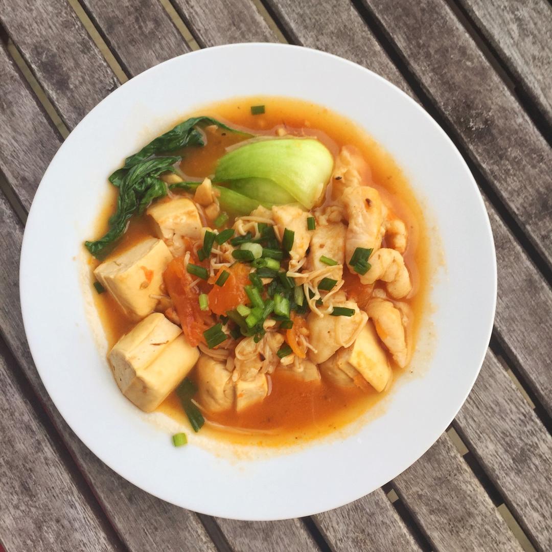 龙利鱼豆腐煲