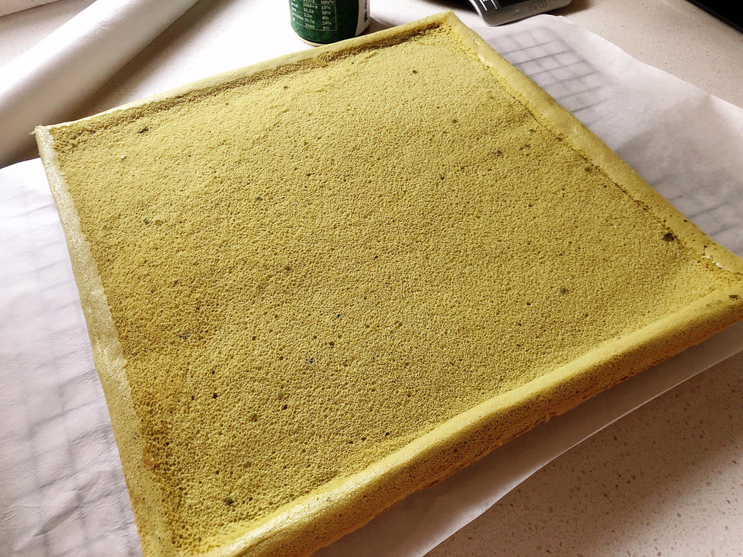 完美抹茶蜜豆蛋糕卷