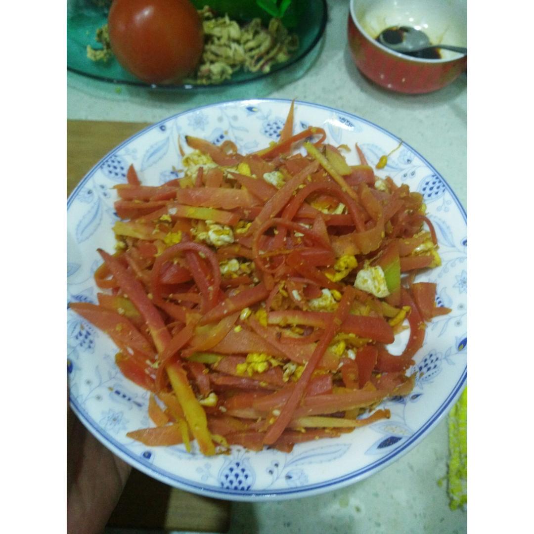 胡萝卜炒鸡蛋