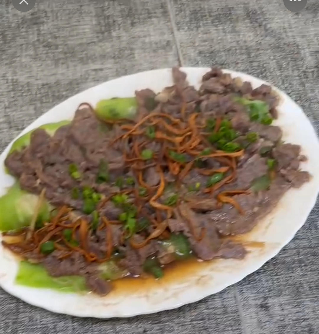 清甜丝瓜蒸牛肉