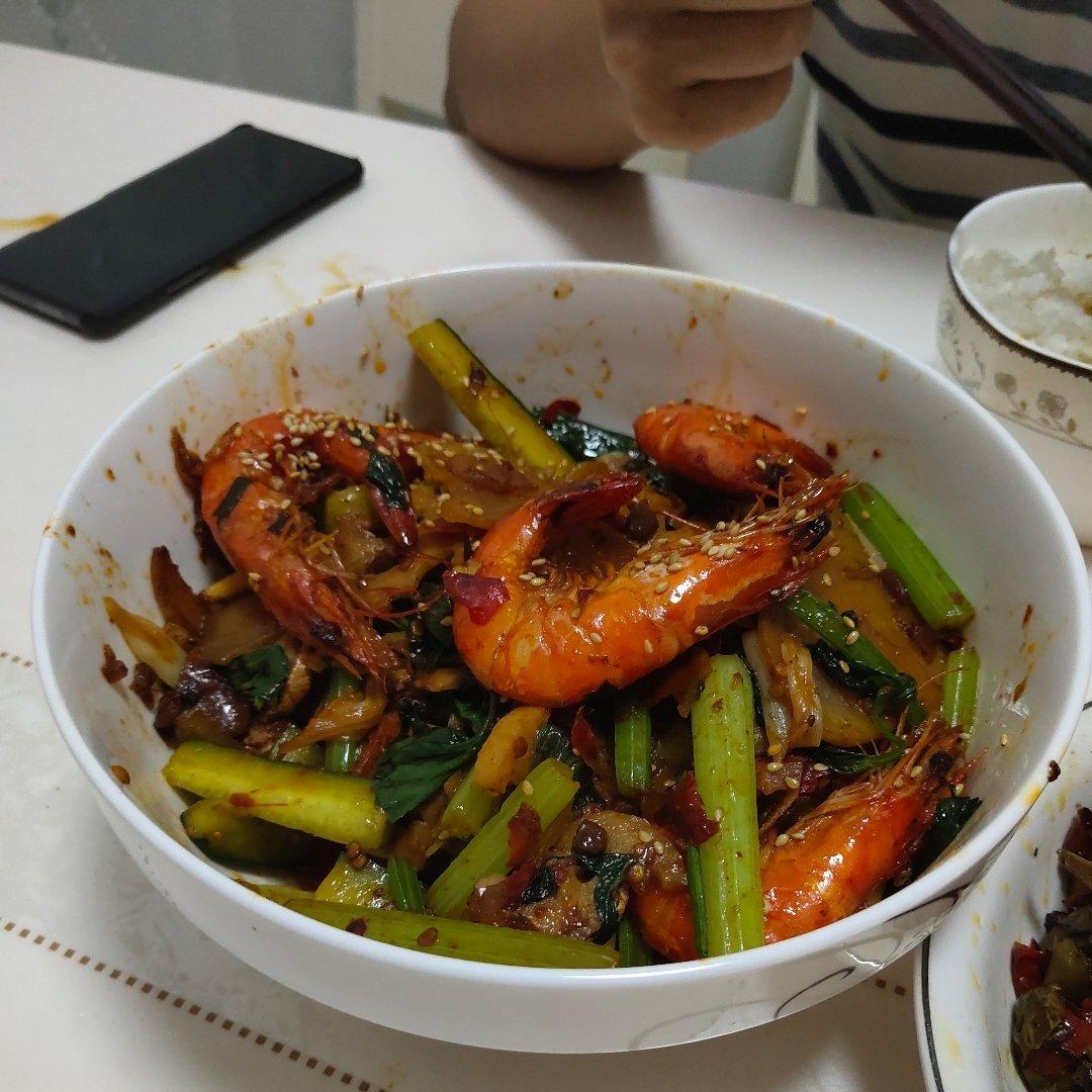 干锅香辣虾