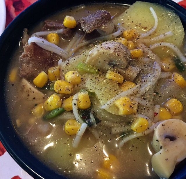 白菜粉丝羊肉汤