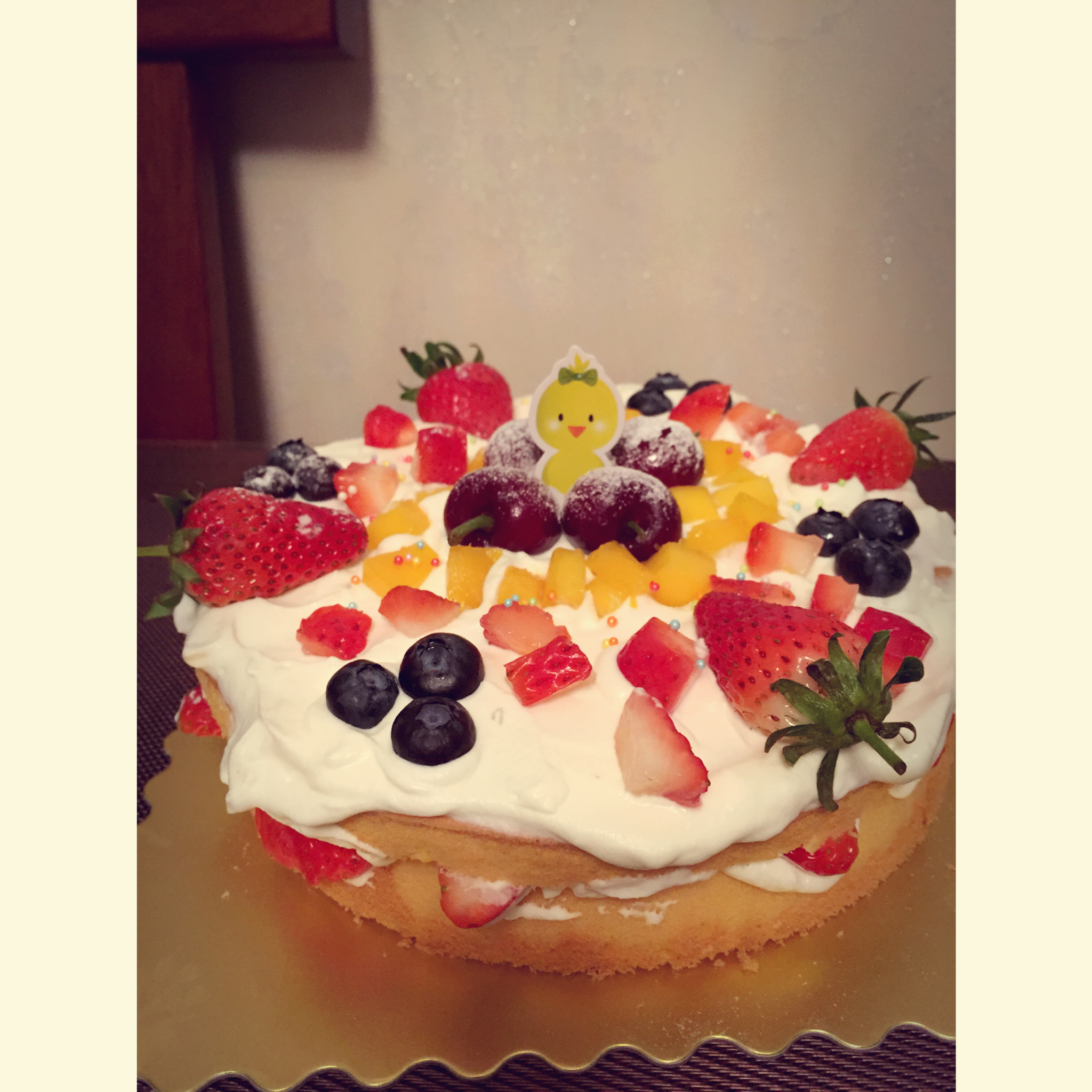 草莓鲜奶油蛋糕