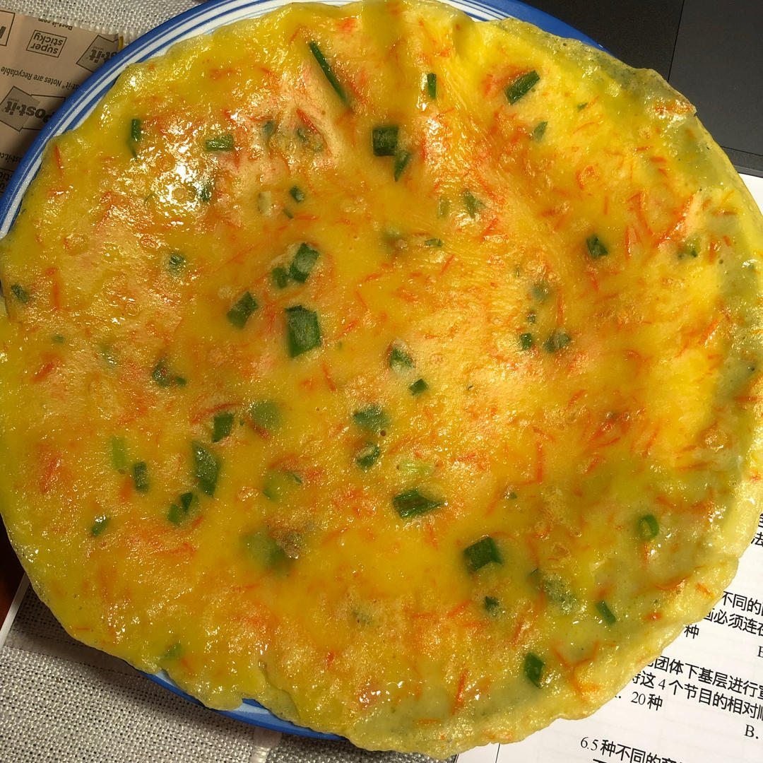 简单快手蔬菜鸡蛋煎饼