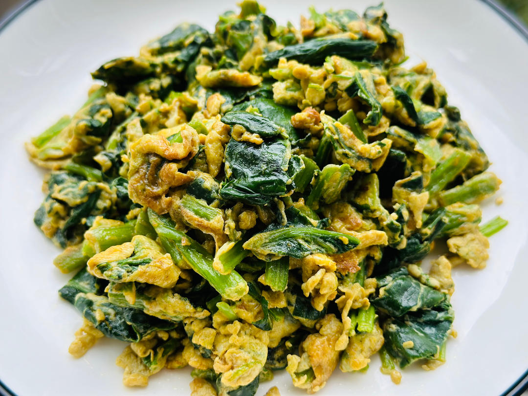菠菜炒鸡蛋