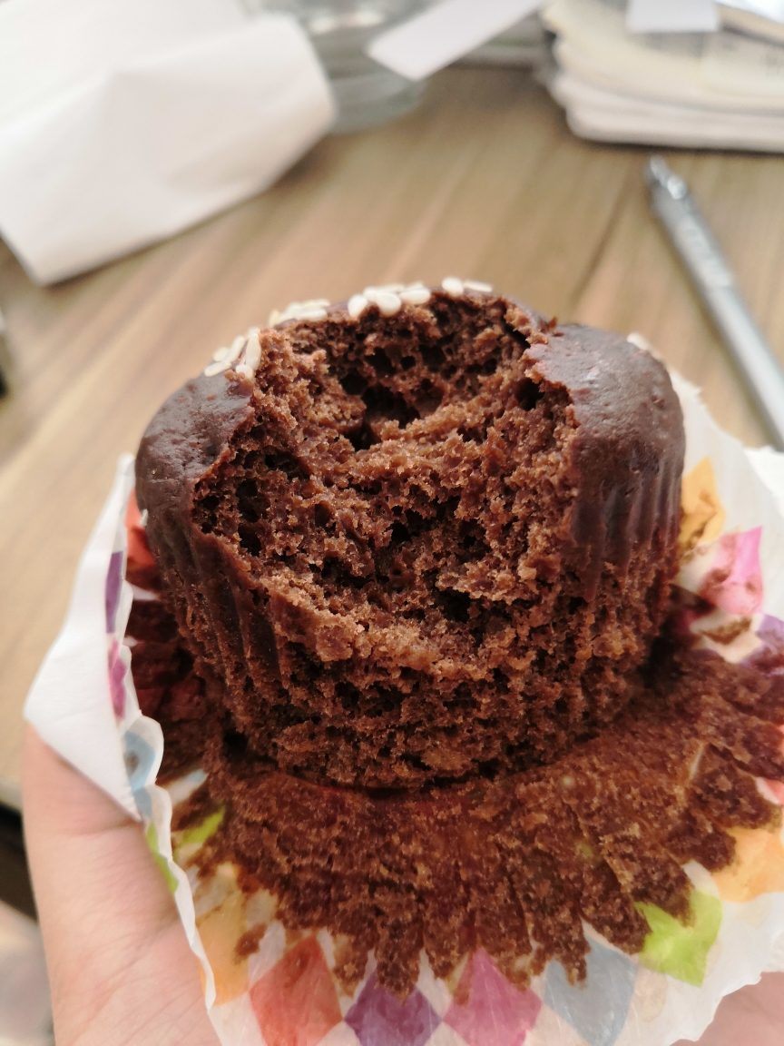 低脂巧克力香蕉蛋糕（六个纸托量）的做法