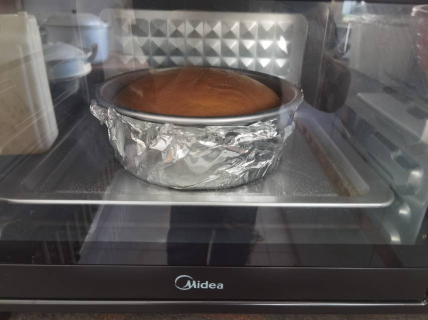 古早蛋糕（水浴烫面戚风/抖臀蛋糕）——西式美食（十）