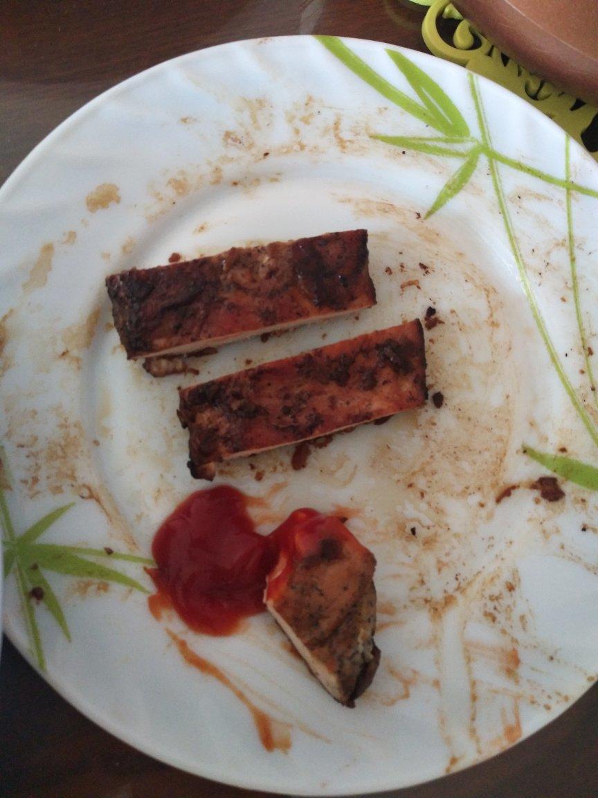 酷炫屌炸天好吃的煎鸡胸肉（香蒜蜂蜜煎鸡胸肉）