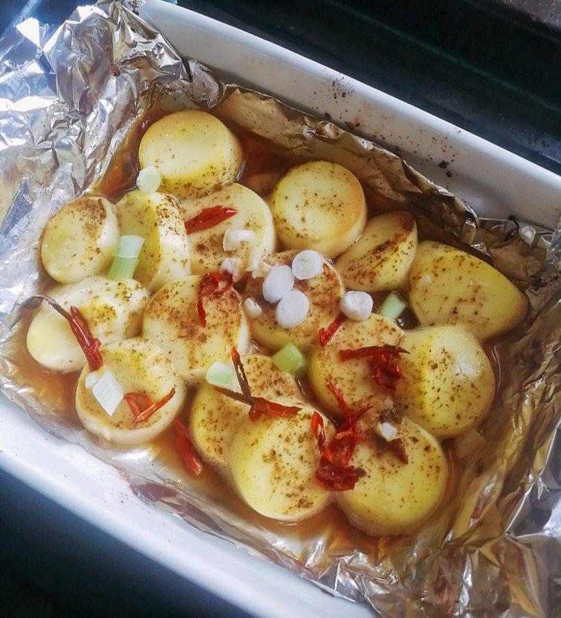 锡纸烤豆腐