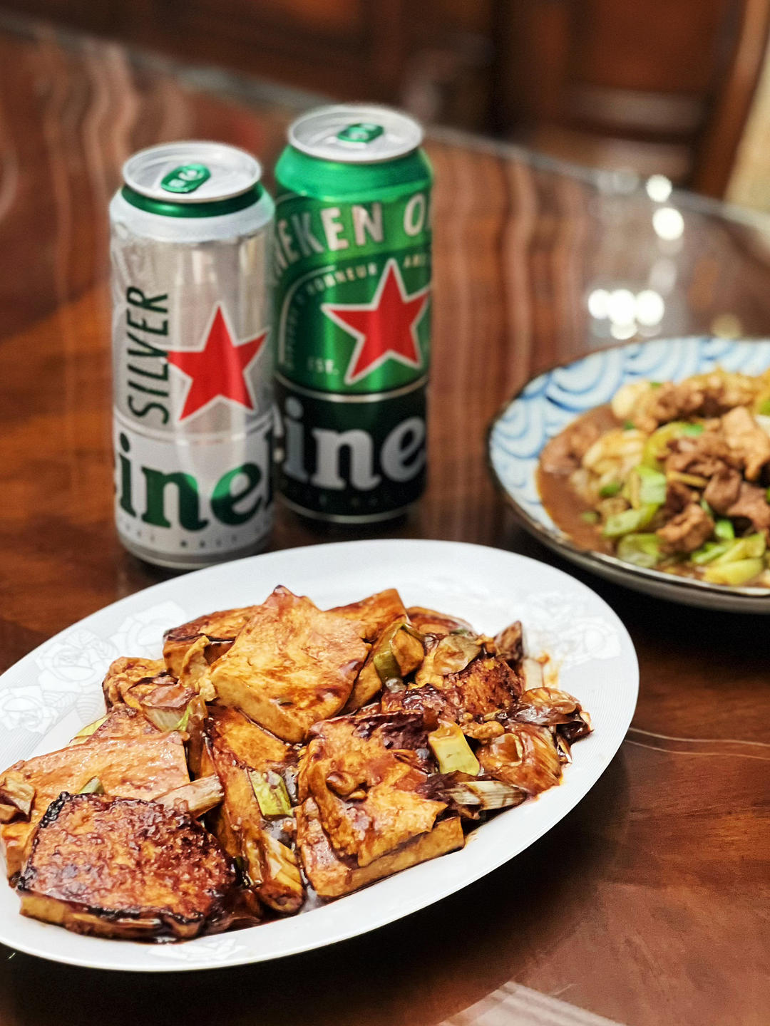 葱烧豆腐