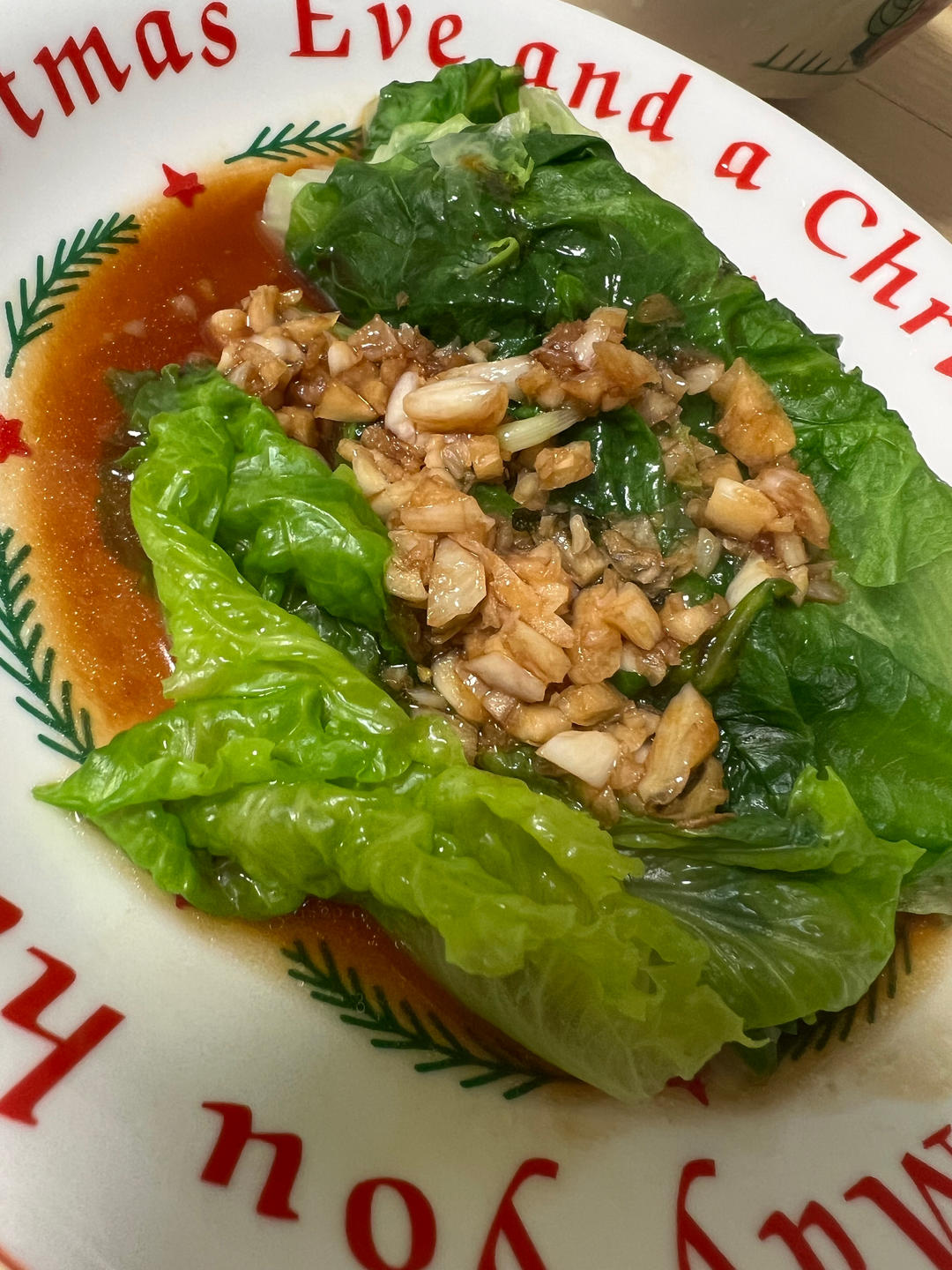 白灼生菜