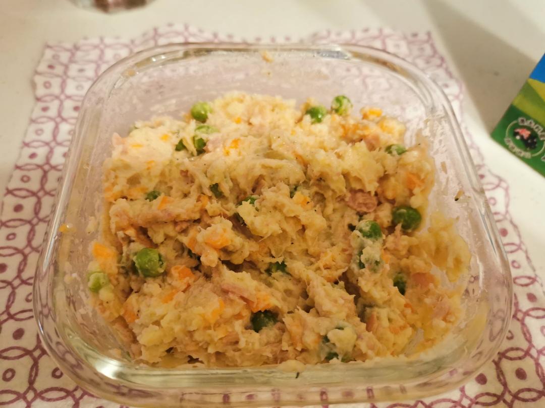 金枪鱼土豆泥沙拉，简单完胜吉野家，厨房小白都不会失败