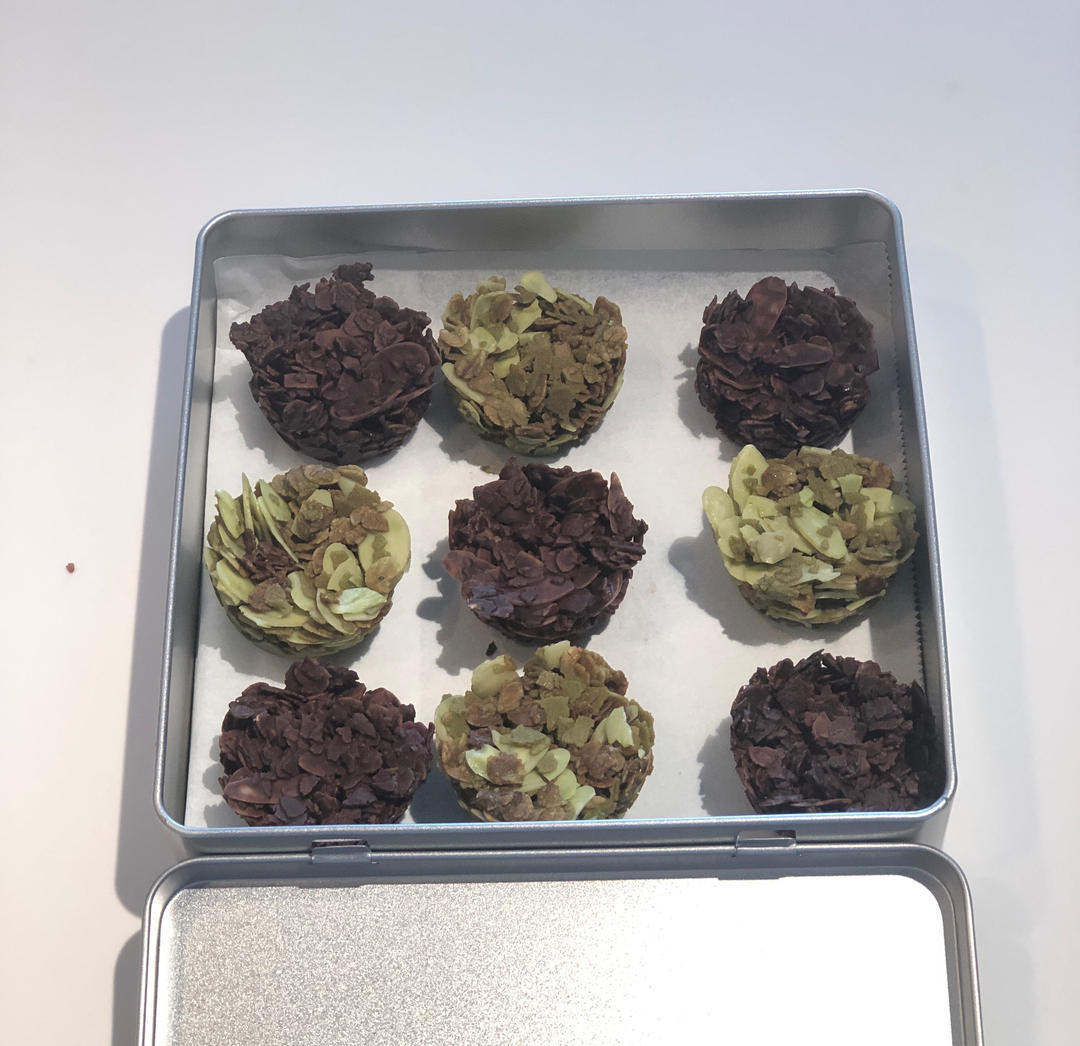 巧克力燕麦脆🍫低糖不甜腻，高纤维又有饱腹感！