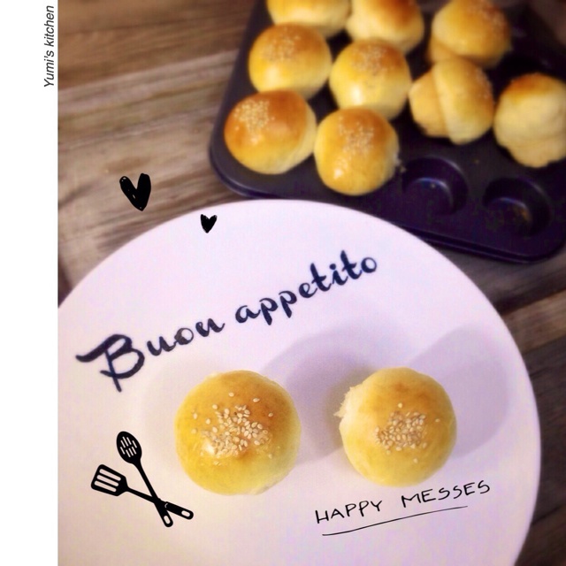 软绵绵夹馅酸奶小面包（松下面包机版）