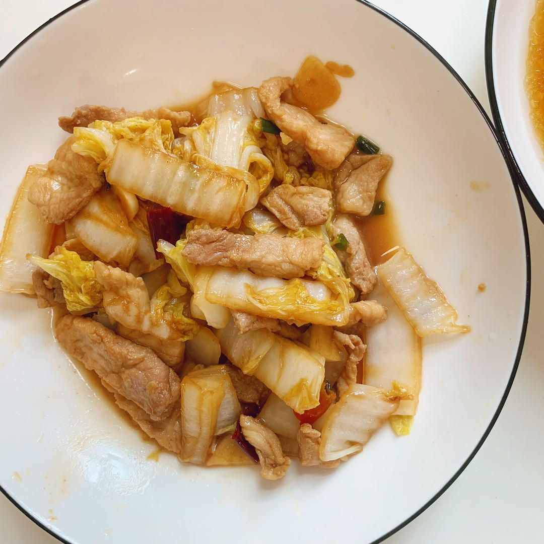 白菜炒肉