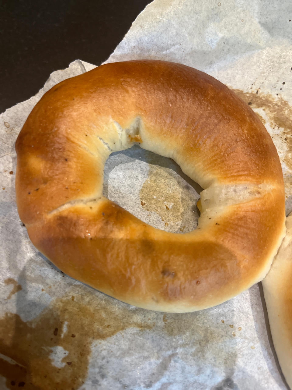 培根芝士碱水贝果