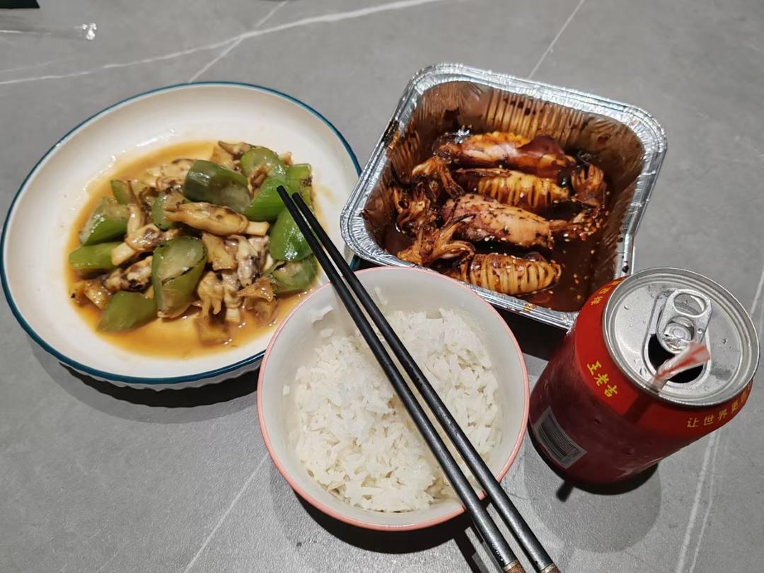 空气炸锅烤鱿鱼