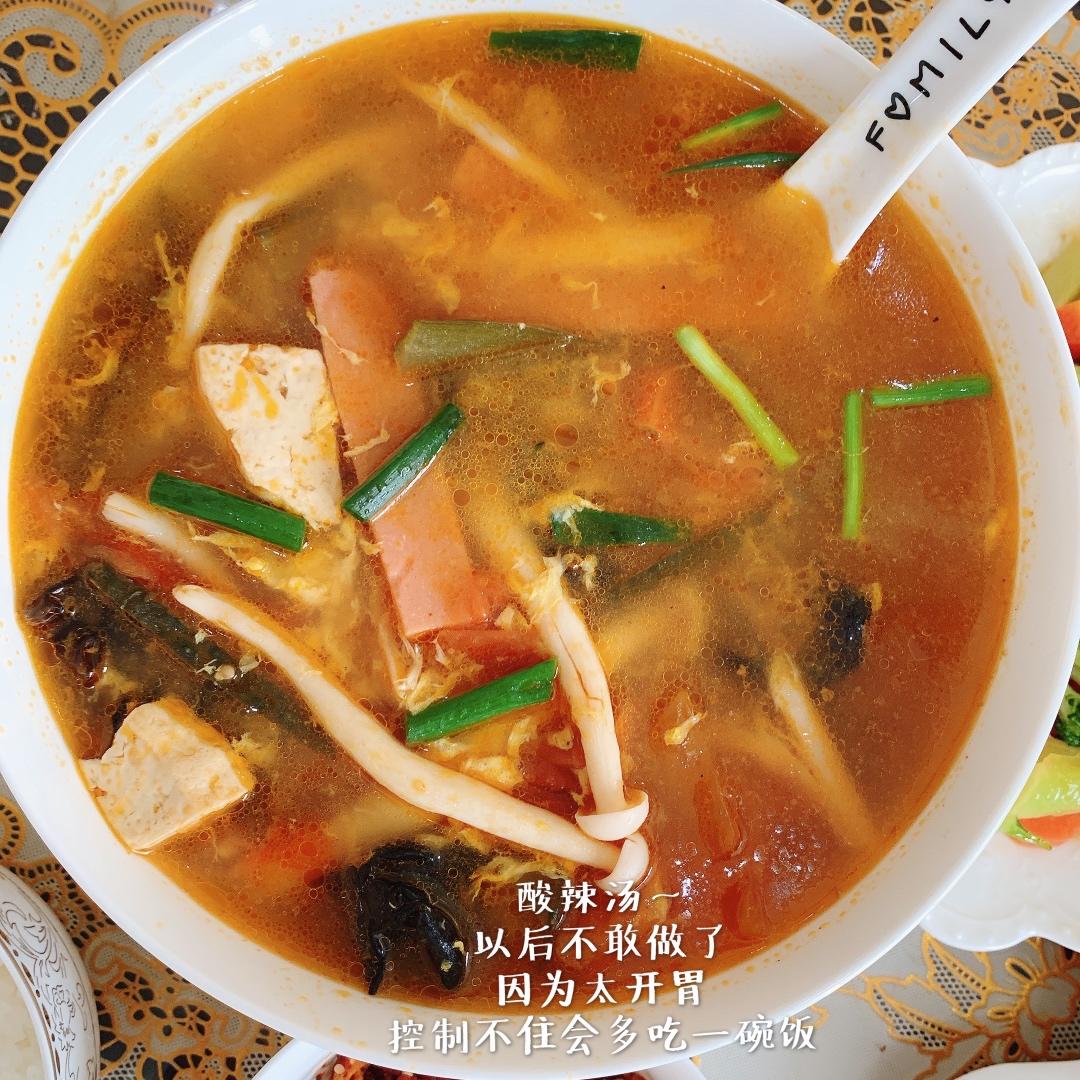 10分钟就能搞定的低脂酸辣汤❗好喝又开胃