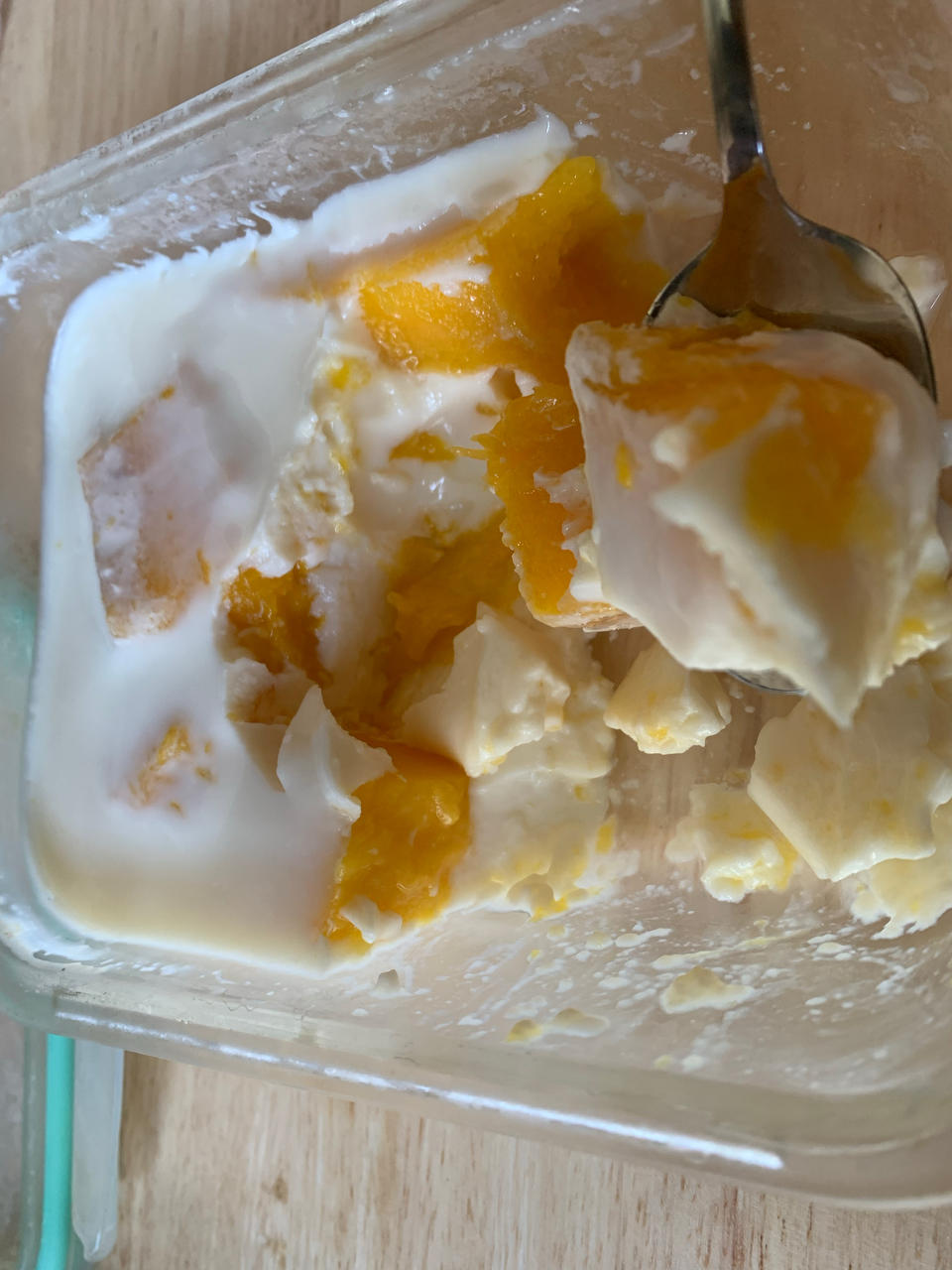 第一次就成功啦@牛奶芒果布丁