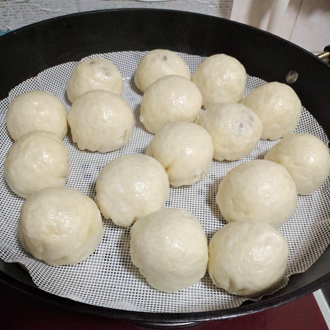 超好吃有豆豆的豆沙包，一次发酵（红豆包）