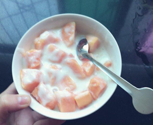 木瓜酸奶的做法