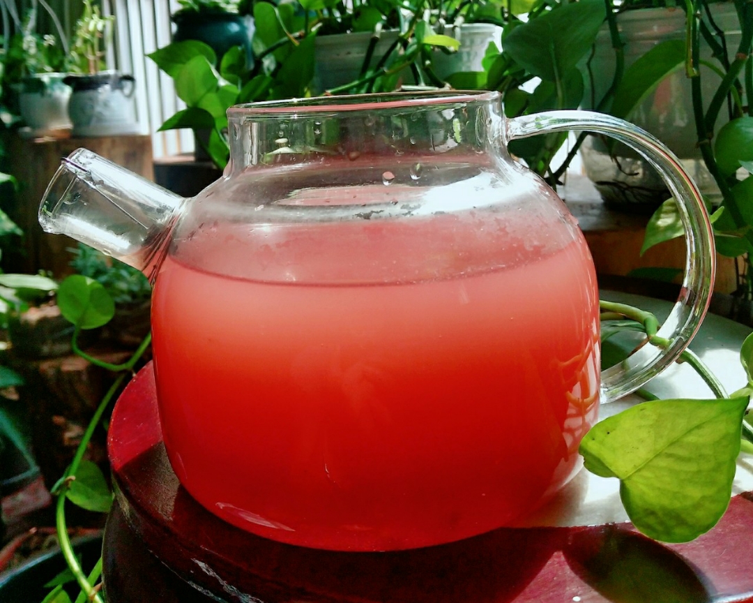 “红了石榴绿了茶”石榴茉莉茶，可以喝的雅诗兰黛红石榴精华🥂的做法