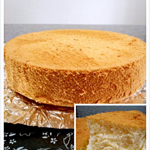 简单好做的8寸戚风蛋糕