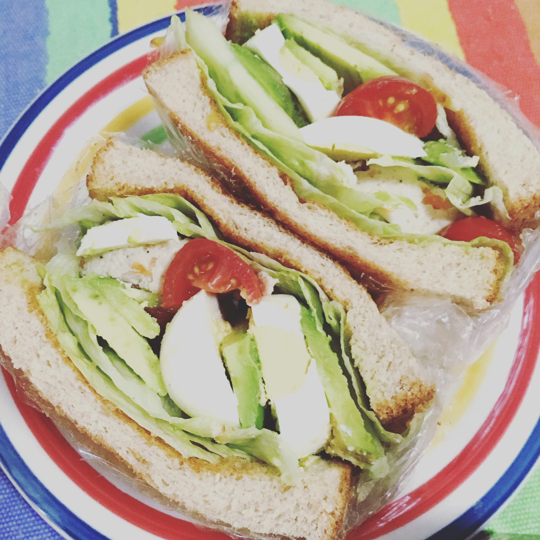 如何做超厚的沼三明治~详细tip！牛油果鸡蛋午餐肉三明治~