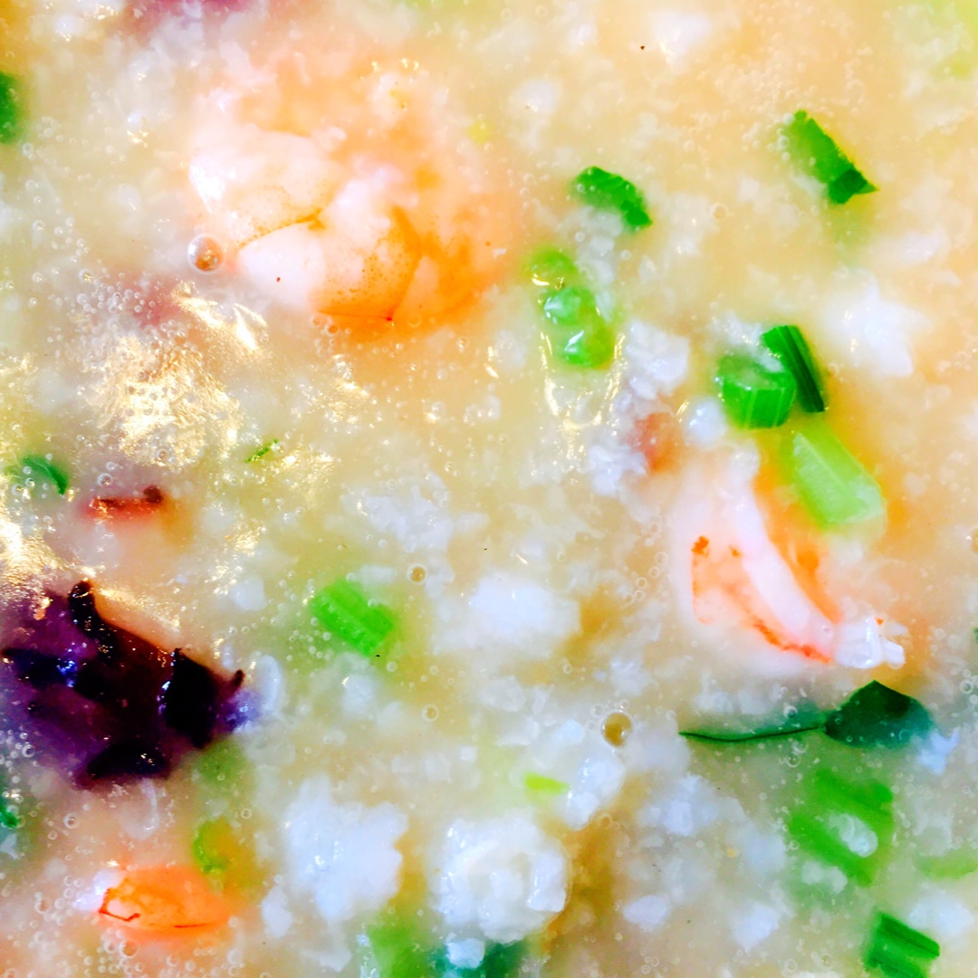 鲜虾砂锅粥