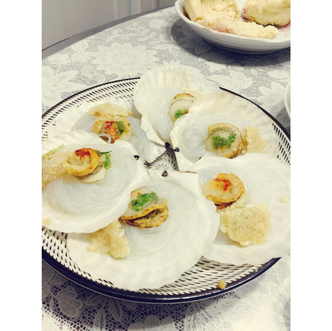 蒜蓉粉丝蒸扇贝
